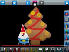 Christmas cookie in Draw and Tell app