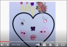 Screenshot of a valentine created with Chatterpix Kids app