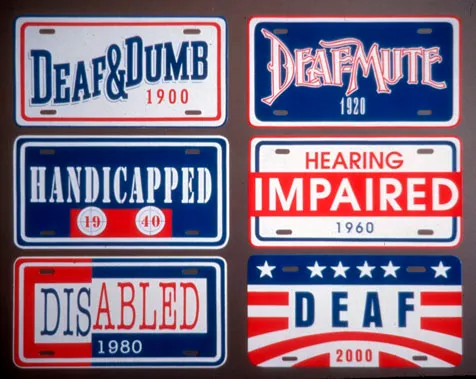 Deaf License Plates by Ann Silver