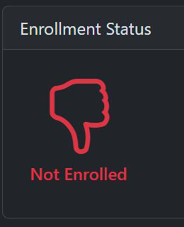 PRS Enrollment Status Not Enrolled