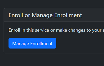 PRS Manage Enrollment